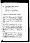 Research paper thumbnail of The Challenge of Unauthorized Online Streaming to the English Premier League and Television Broadcasters