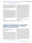 Research paper thumbnail of Integration of complementary and alternative medicine into medical schools in Austria, Germany and Switzerland – Results of a cross-sectional study