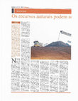 Research paper thumbnail of Os recursos naturais podem ser o maior inimigo de um pais