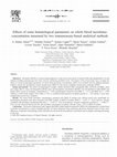 Research paper thumbnail of Effects of some hematological parameters on whole blood tacrolimus concentration measured by two immunoassay-based analytical methods