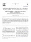 Research paper thumbnail of Writing of two-dimensional crystal curved lines at the surface of Sm 2O 3–Bi 2O 3–B 2O 3 glass by samarium atom heat processing