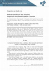 Research paper thumbnail of Medical System Rant and Response: Perspective of a Substance Abuse Counselor