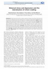 Research paper thumbnail of Maternal stress and depression and the lateralisation of infant cradling