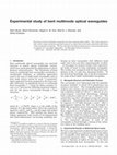 Research paper thumbnail of Experimental Study of Bent Multimode Optical Waveguides