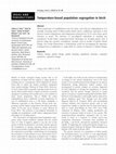 Research paper thumbnail of Temperature-based population segregation in birch