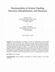 Research paper thumbnail of Nonneutralities in Science Funding: Direction, Destabilization, and Distortion