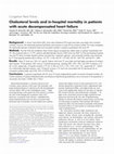 Research paper thumbnail of Cholesterol levels and in-hospital mortality in patients with acute decompensated heart failure