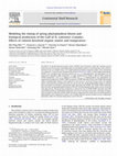 Research paper thumbnail of Modeling the timing of spring phytoplankton bloom and biological production of the Gulf of St. Lawrence (Canada): Effects of colored dissolved organic matter and temperature