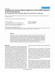 Research paper thumbnail of Ultrafast and memory-efficient alignment of short DNA sequences to the human genome