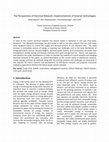 Research paper thumbnail of The perspectives of electrical network: implementations of smarter technologies