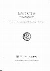 Research paper thumbnail of Recensión crítica de A. Escobar (ed.), El palimpsesto grecolatino como fenómeno librario y textual, Zaragoza 2006 Emerita 77.2, 2009, pp. 352-356