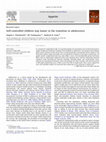 Research paper thumbnail of Self-controlled children stay leaner in the transition to adolescence