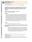 Research paper thumbnail of Establishing Causality Using Longitudinal Hierarchical Linear Modeling: An Illustration Predicting Achievement From Self-Control