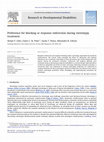 Research paper thumbnail of Preference for blocking or response redirection during stereotypy treatment