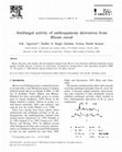 Research paper thumbnail of Antifungal activity of anthraquinone derivatives from Rheum emodi