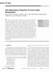 Research paper thumbnail of Anti-inflammatory Properties of Cerium Oxide Nanoparticles