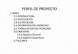 Research paper thumbnail of PERFIL DE PROYECTO