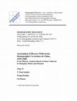 Research paper thumbnail of Association of Divorce with Socio-Demographic Covariates in China, 1955-1985: Event History Analysis Based on Data Collected in Shanghai, Hebei, and Shaanxi