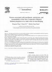 Research paper thumbnail of Factors associated with enrollment, satisfaction, and sustainability of the New Cooperative Medical Scheme program in six study areas in rural Beijing