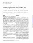 Research paper thumbnail of Management of localized prostate cancer by retropubic radical prostatectomy in patients after renal transplantation