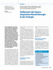 Research paper thumbnail of Stellenwert der laparoskopischen Nierenchirurgie in der Urologie