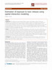 Research paper thumbnail of Estimation of exposure to toxic releases using spatial interaction modeling