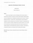 Research paper thumbnail of Approaches to Broadening the Statistics Curricula