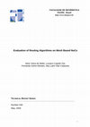 Research paper thumbnail of Evaluation of Routing Algorithms on Mesh Based NoCs