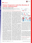 Research paper thumbnail of Distinct frequencies mark the direction of cortical communication