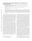 Research paper thumbnail of A facile process for soak-and-peel delamination of CVD graphene from substrates using water