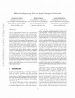 Research paper thumbnail of Minimum Spanning Tree on Spatio-Temporal Networks