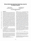 Research paper thumbnail of Mining statistically significant substrings using the chi-square statistic