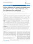 Research paper thumbnail of StralSV: assessment of sequence variability within similar 3D structures and application to polio RNA-dependent RNA polymerase