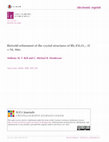 Research paper thumbnail of Rietveld refinement of the crystal structures of Rb 2 X Si 5 O 12 (X = Ni, Mn