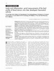 Research paper thumbnail of Lipids and inflammation: serial measurements of the lipid profile of blood donors who later developed rheumatoid arthritis