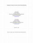 Research paper thumbnail of The impact of corporate governance on Internet financial reporting