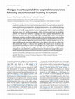 Research paper thumbnail of Changes in corticospinal drive to spinal motoneurones following visuo-motor skill learning in humans