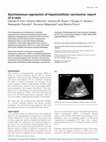 Research paper thumbnail of Spontaneous regression of hepatocellular carcinoma: report of a case