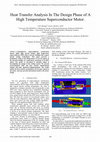 Research paper thumbnail of Heat transfer analysis in the design phase of a high temperature superconductor motor