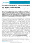 Research paper thumbnail of Ocean acidification reduces demersal zooplankton that reside in tropical coral reefs