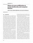 Research paper thumbnail of Effects of ocean acidification on marine biodiversity and ecosystem function