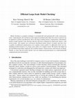 Research paper thumbnail of Efficient large-scale model checking