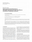 Research paper thumbnail of Optical and structural properties of thermally evaporated cadmium sulphide thin films on silicon (1 0 0) wafers