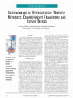 Research paper thumbnail of Interworking in heterogeneous wireless networks: Comprehensive framework and future trends