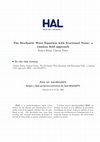 Research paper thumbnail of The stochastic wave equation with fractional noise: A random field approach