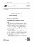 Research paper thumbnail of Transforming our world: the 2030 Agenda for Sustainable Development