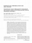 Research paper thumbnail of Intermolecular contacts influencing the conformational and geometric features of the pharmaceutically preferred mebendazole polymorph C