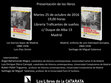 Research paper thumbnail of Presentación de los libros los barrios bajos de Madrid, 1880-1936 y Madrid, sinfonía de una metrópoli europea, 1860-1936