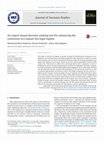 Research paper thumbnail of An expert-based decision making tool for enhancing the consensus on Caspian Sea legal regime