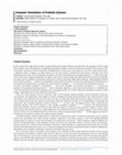 Research paper thumbnail of Computer Simulations of Prebiotic Systems